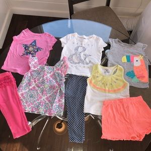 OldNavy Cat&Jack Carters Girls 18m Shirts n Shorts